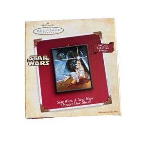 Hallmark Star Wars A New Hope Theater One Sheet Keepsake Ornament 2004 Vintage